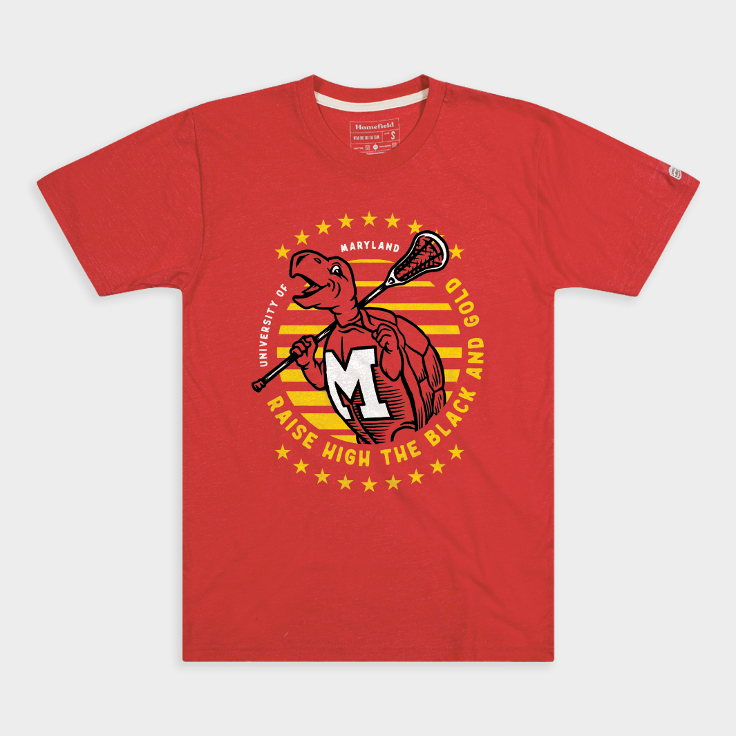 Maryland Terrapins Vintage-Inspired Lacrosse Tee