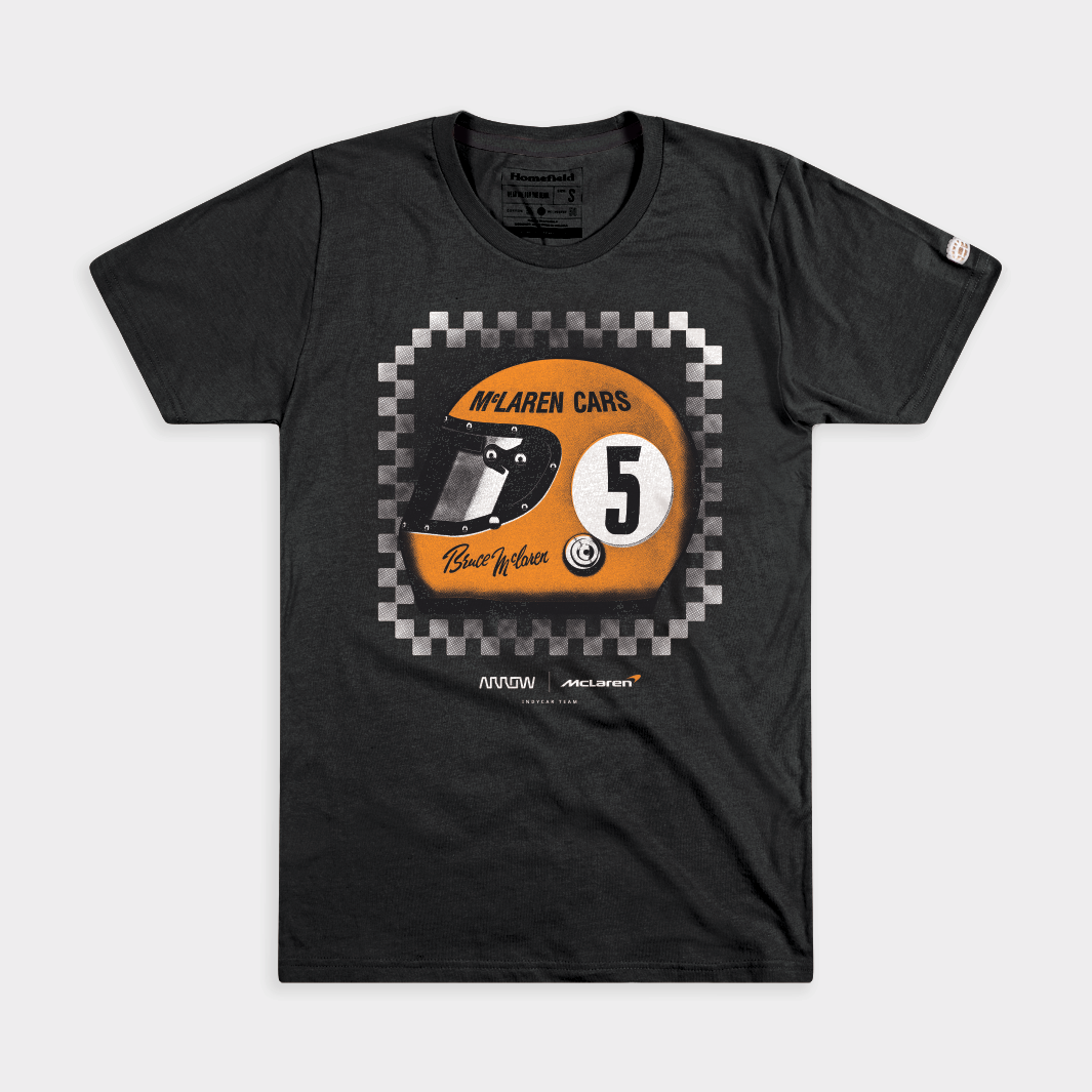 Arrow McLaren Vintage Helmet Racing Tee