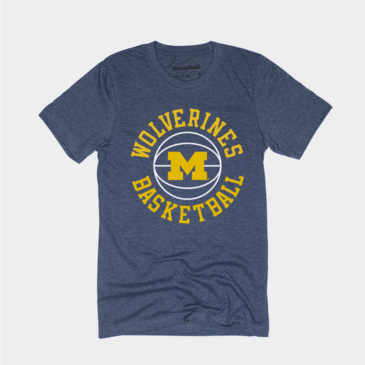 Michigan Block M Basketball Tee