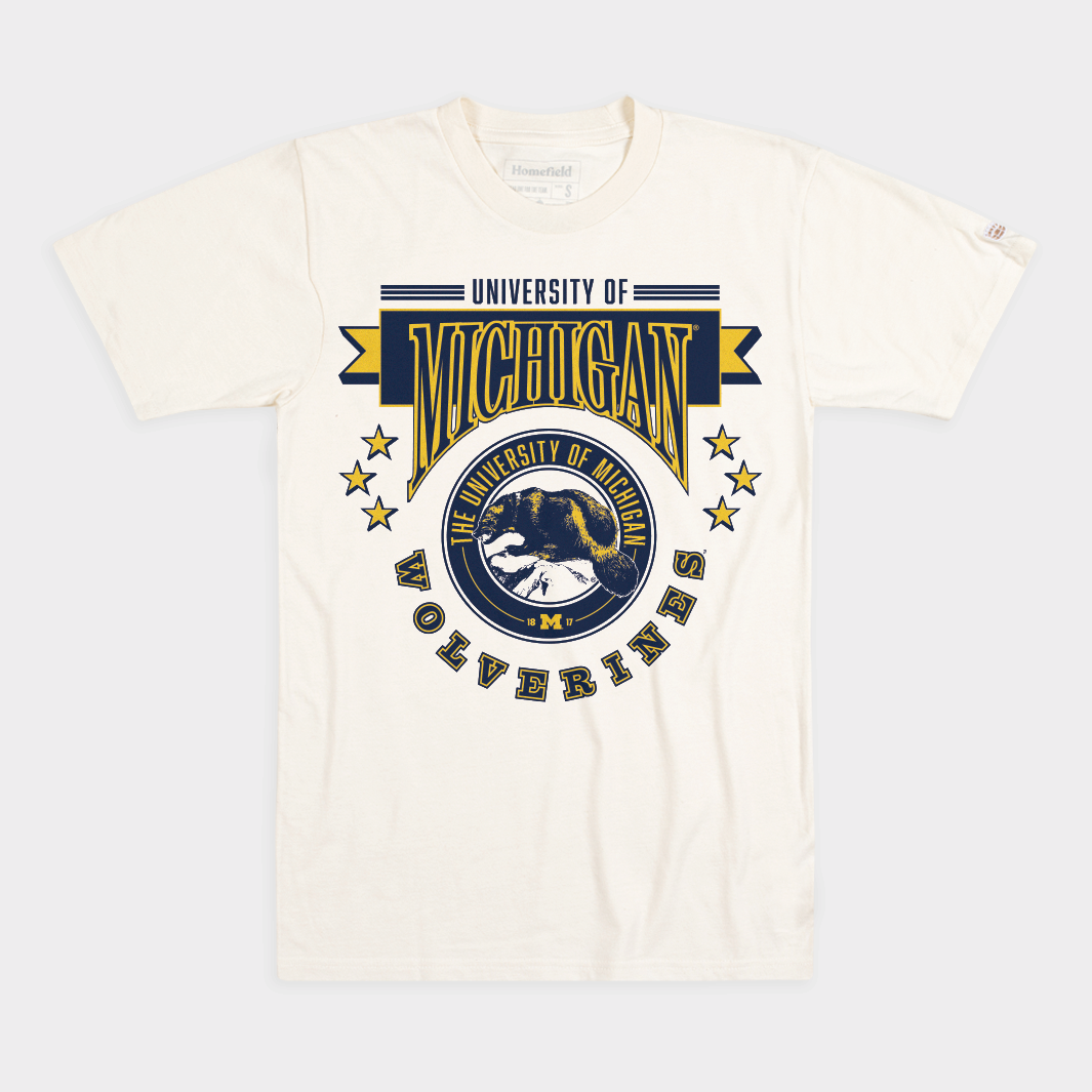 Michigan Wolverines 1980s Retro Tee