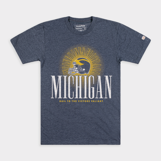 Michigan Wolverines Football Winged Helmet Tee