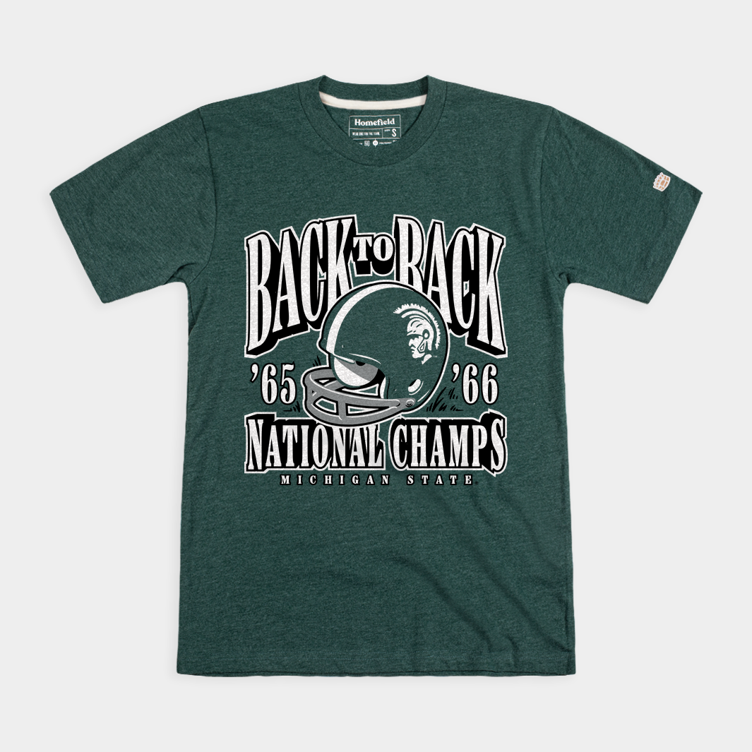 MSU Football 1965-66 Back to Back Champs Tee