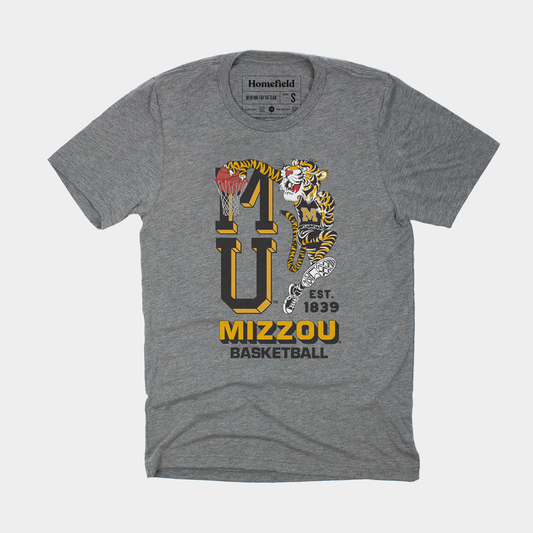 Retro Mizzou Tigers Basketball Tee