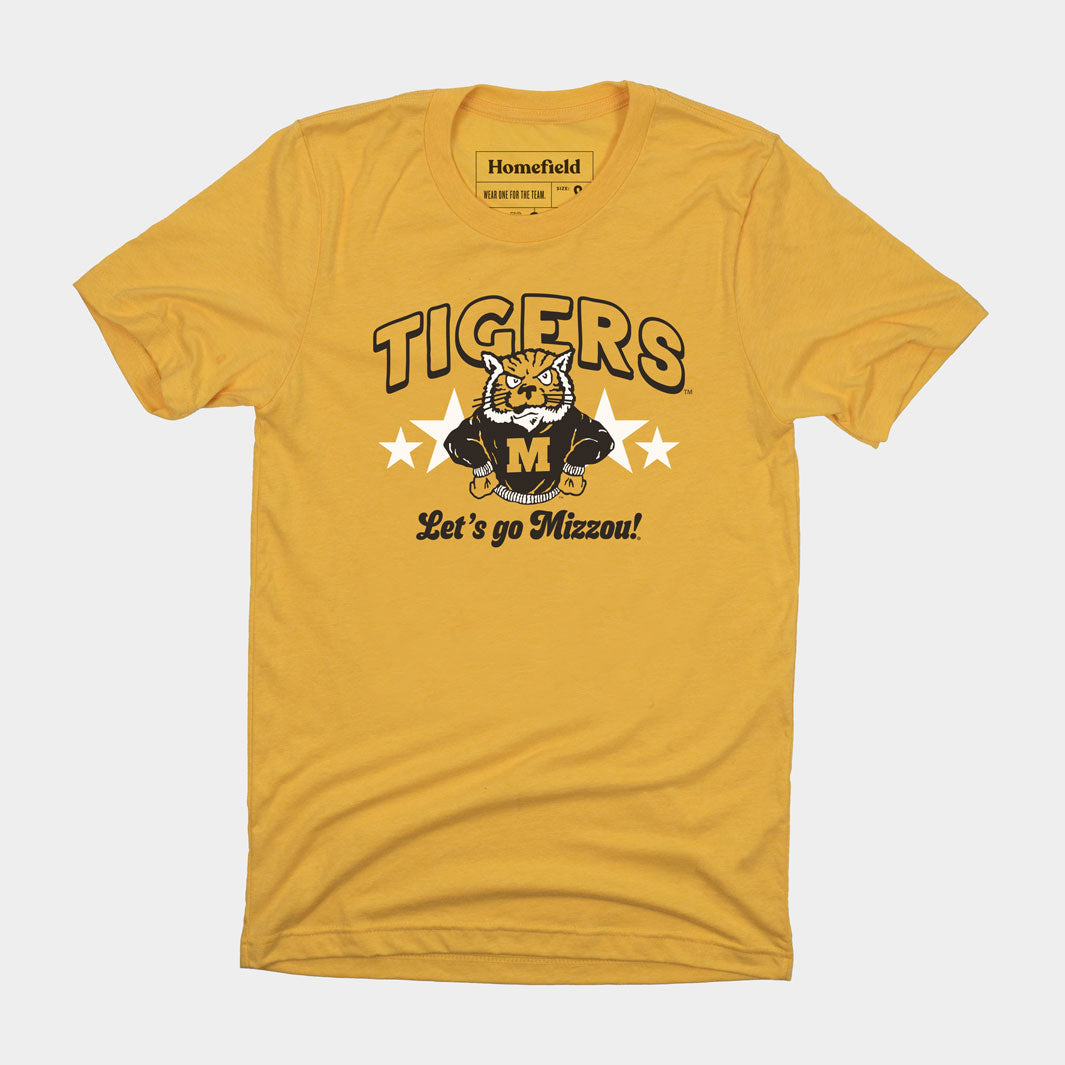 Retro Mizzou Tigers Gold Tee
