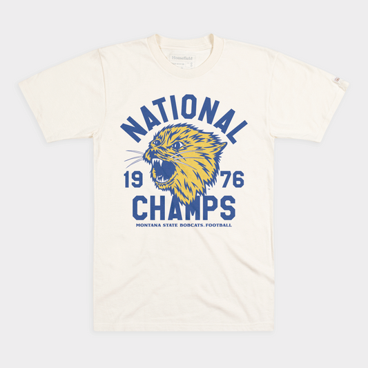 Montana State Bobcats 1976 Football Champs Tee
