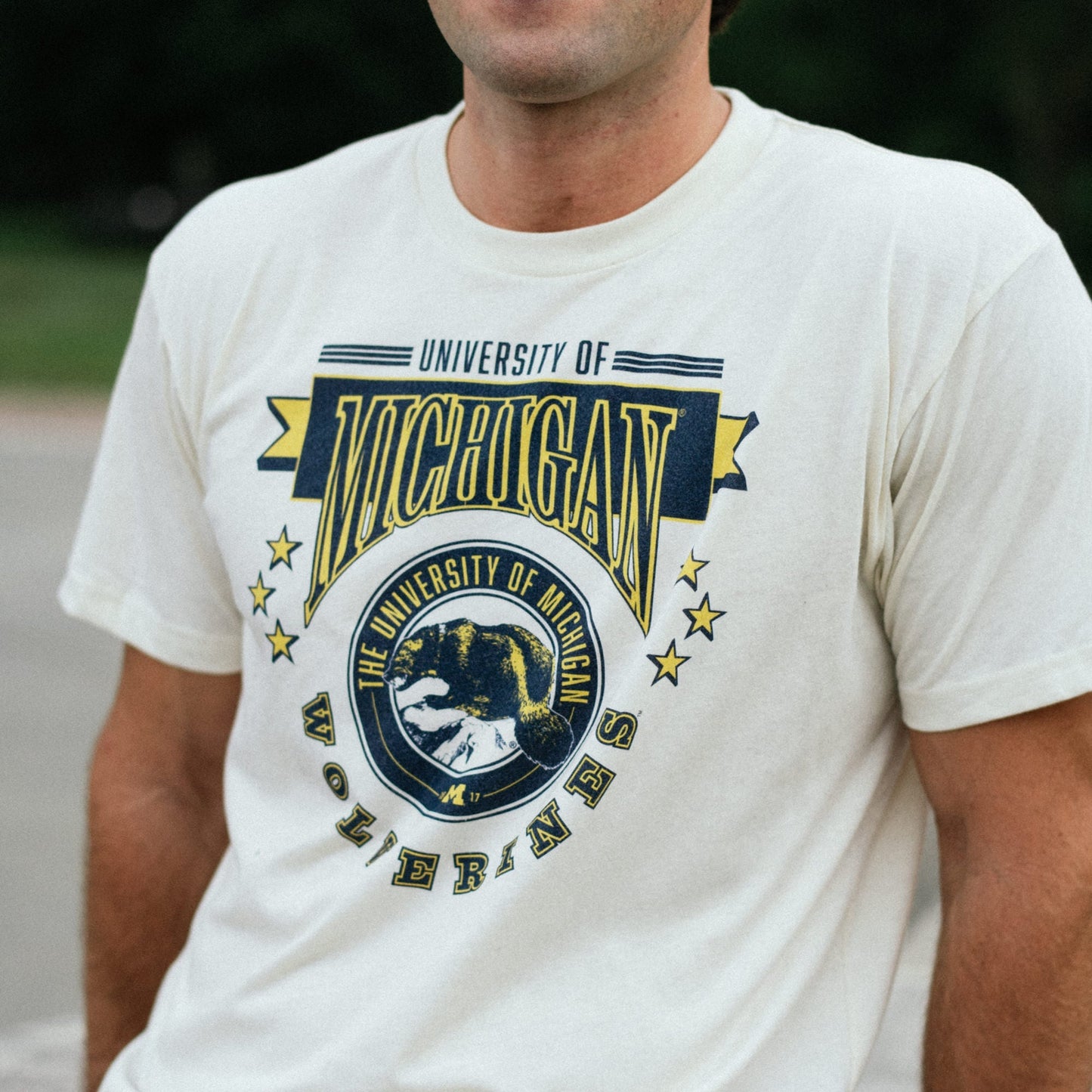 Michigan Wolverines 1980s Retro Tee