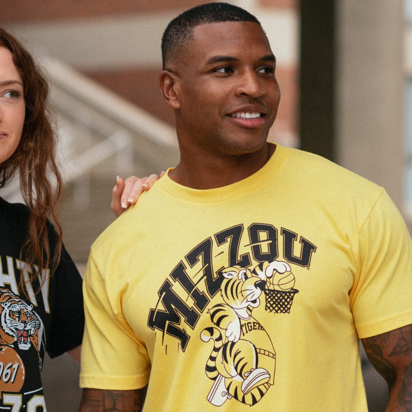 Mizzou Basketball Dunking Truman Tiger Tee