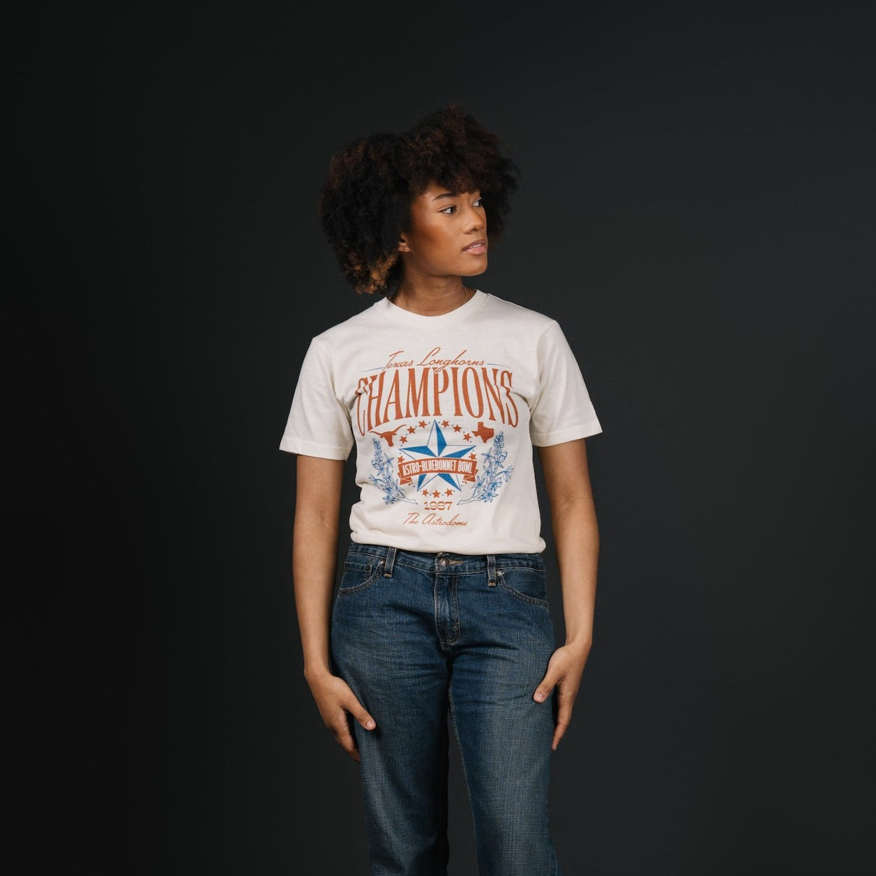 Texas 1987 Astro-Bluebonnet Bowl Champs Tee