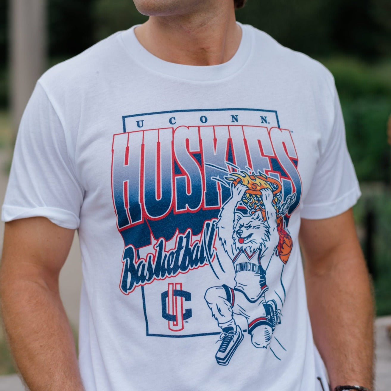 UConn Huskies Basketball Slam Dunk Jonathan Tee