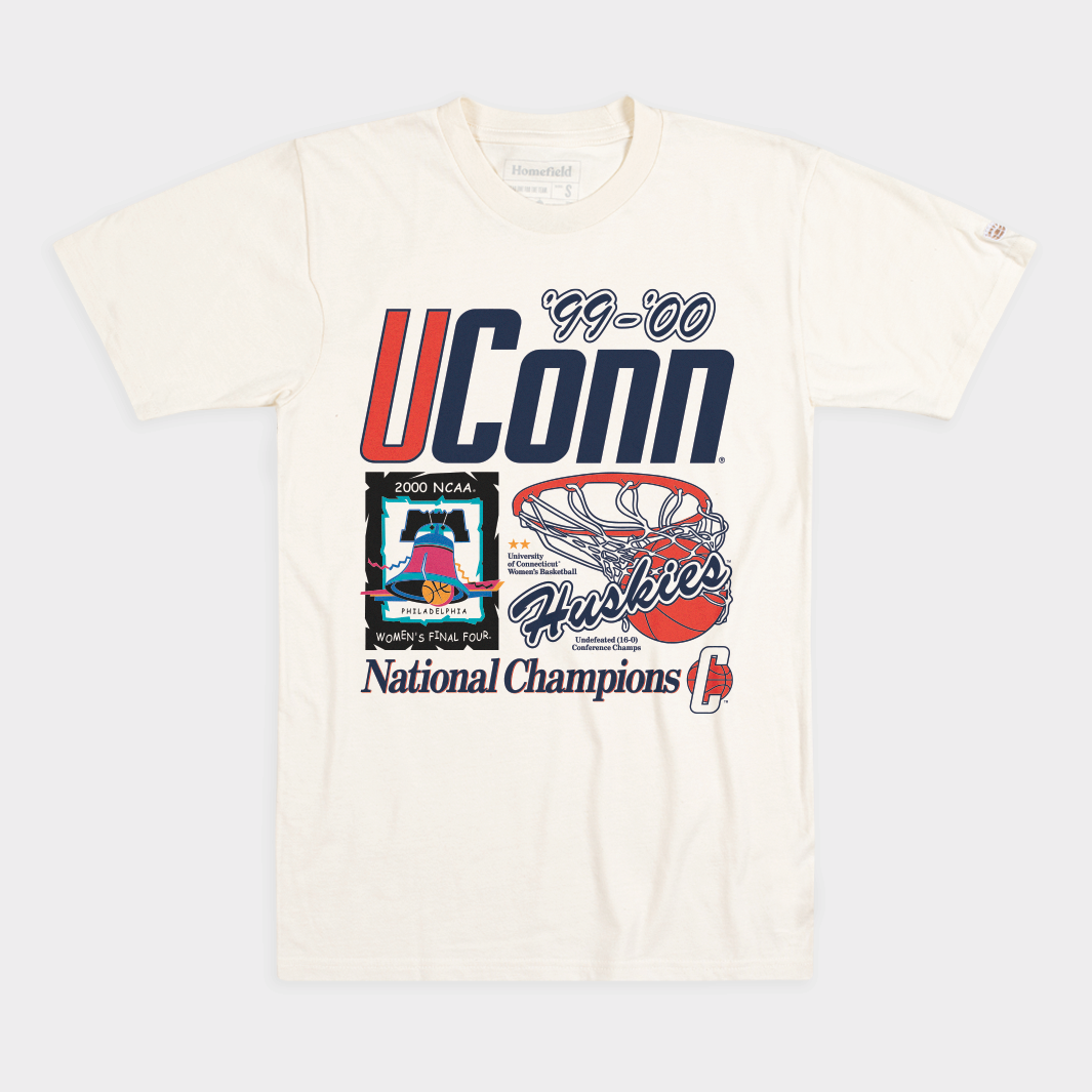 UConn Women's Basketball 2000 NCAA Champions Tee
