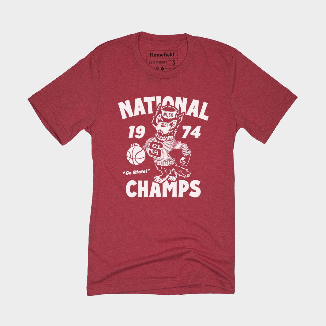 NC State Vintage 1974 National Champs Tee