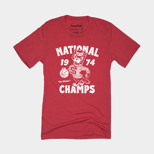NC State Vintage 1974 National Champs Tee