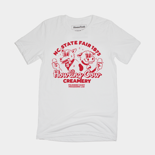 NC State Howling Cow Creamery Tee