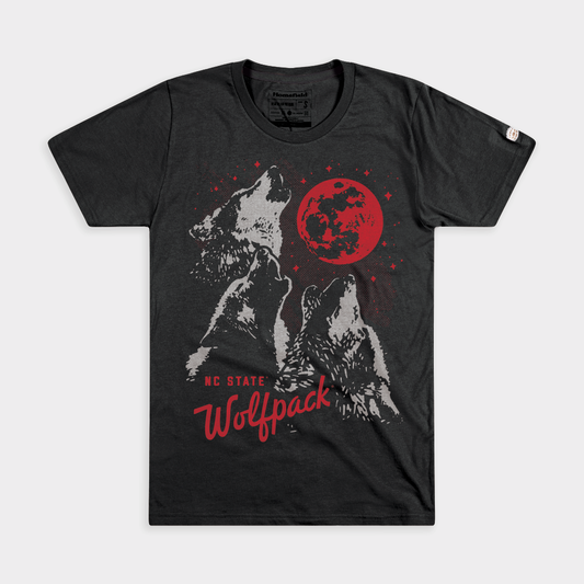 NC State Wolfpack Three Wolf Howl Tee