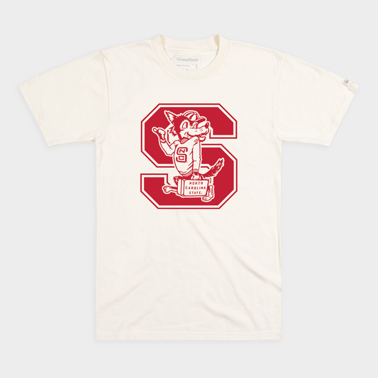 NC State Wolfpack Vintage Wolf Logo Tee