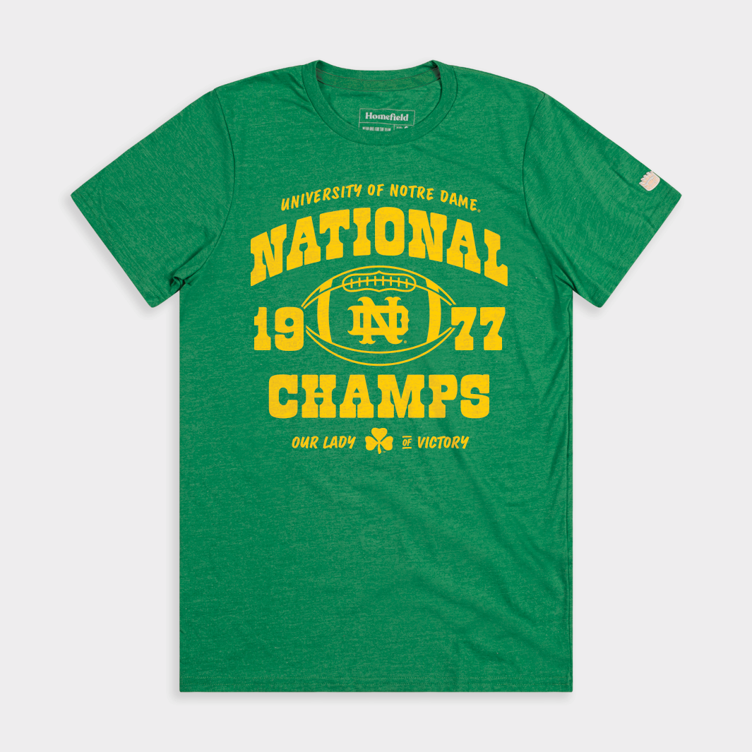 Notre Dame Football 1977 National Champions Tee