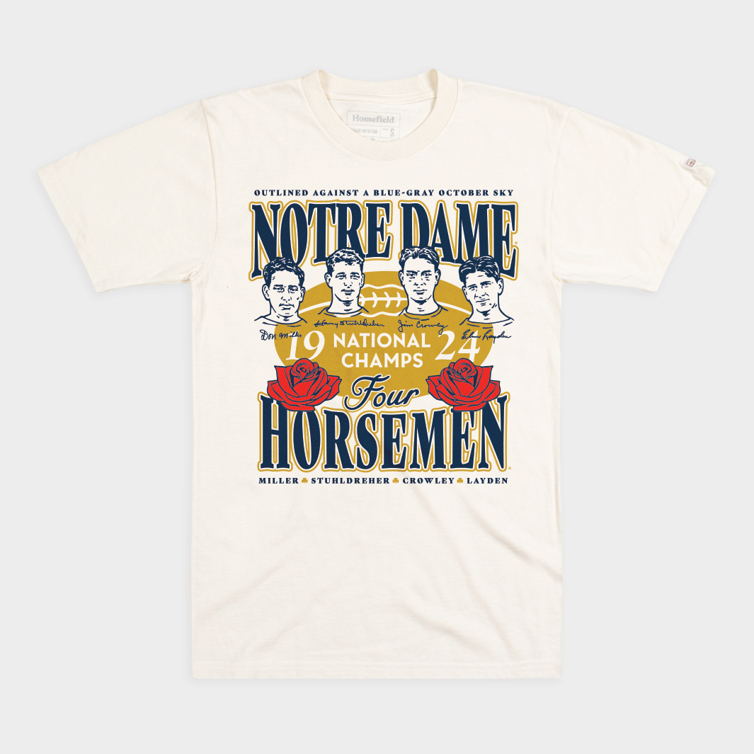 Notre Dame 1924 "Four Horsemen" Championship Tee