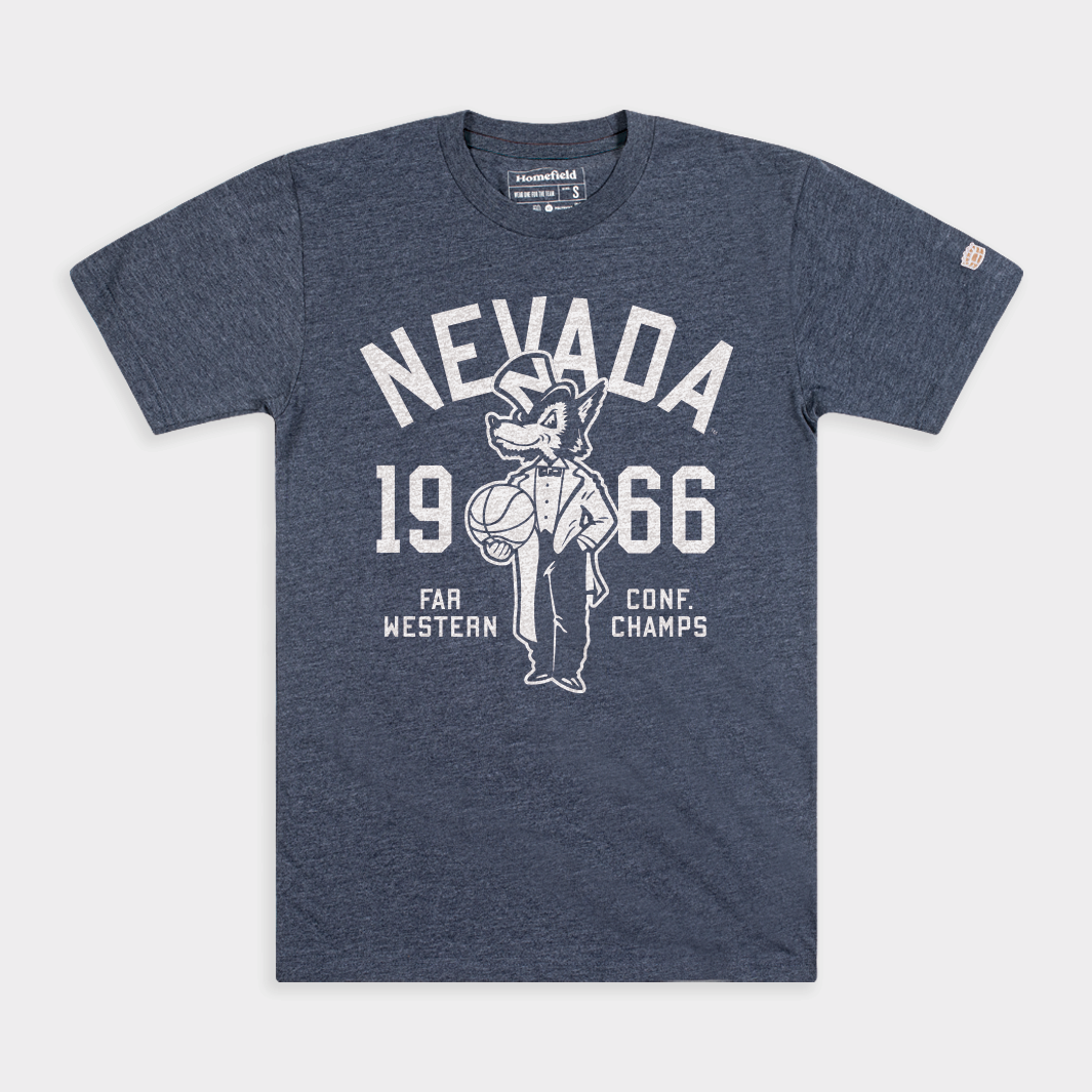 Nevada Wolf Pack 1966 Basketball Conference Champs Tee