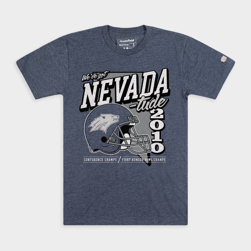 Nevada Wolf Pack Football "Nevada-Tude" 2010 Champs Tee