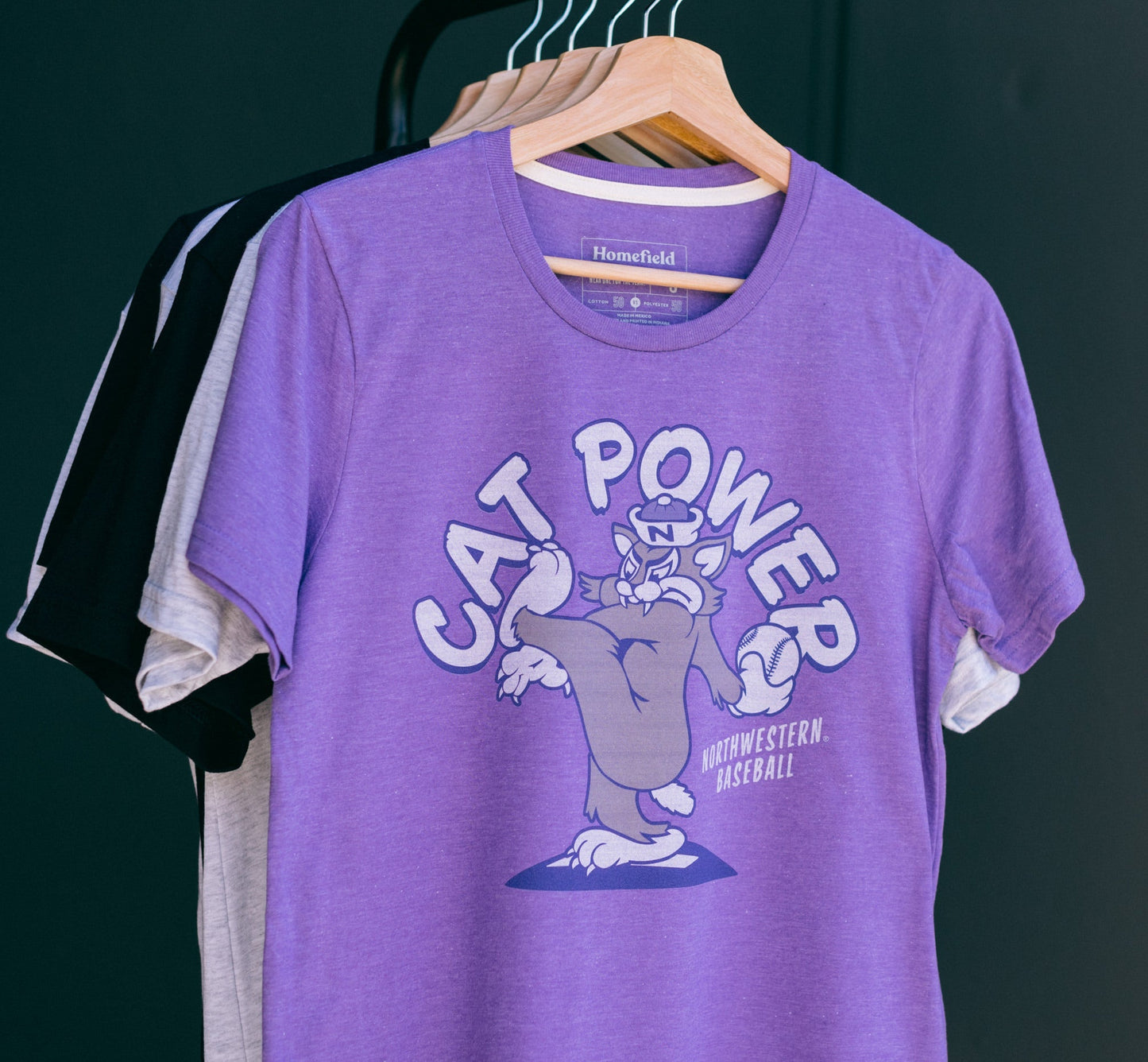 Northwestern Baseball Tee