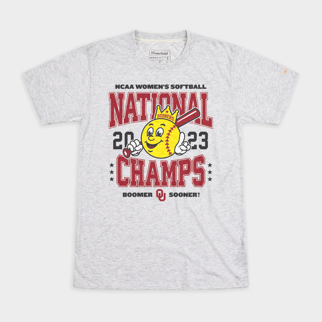 Oklahoma 2023 Softball WCWS Champions Tee