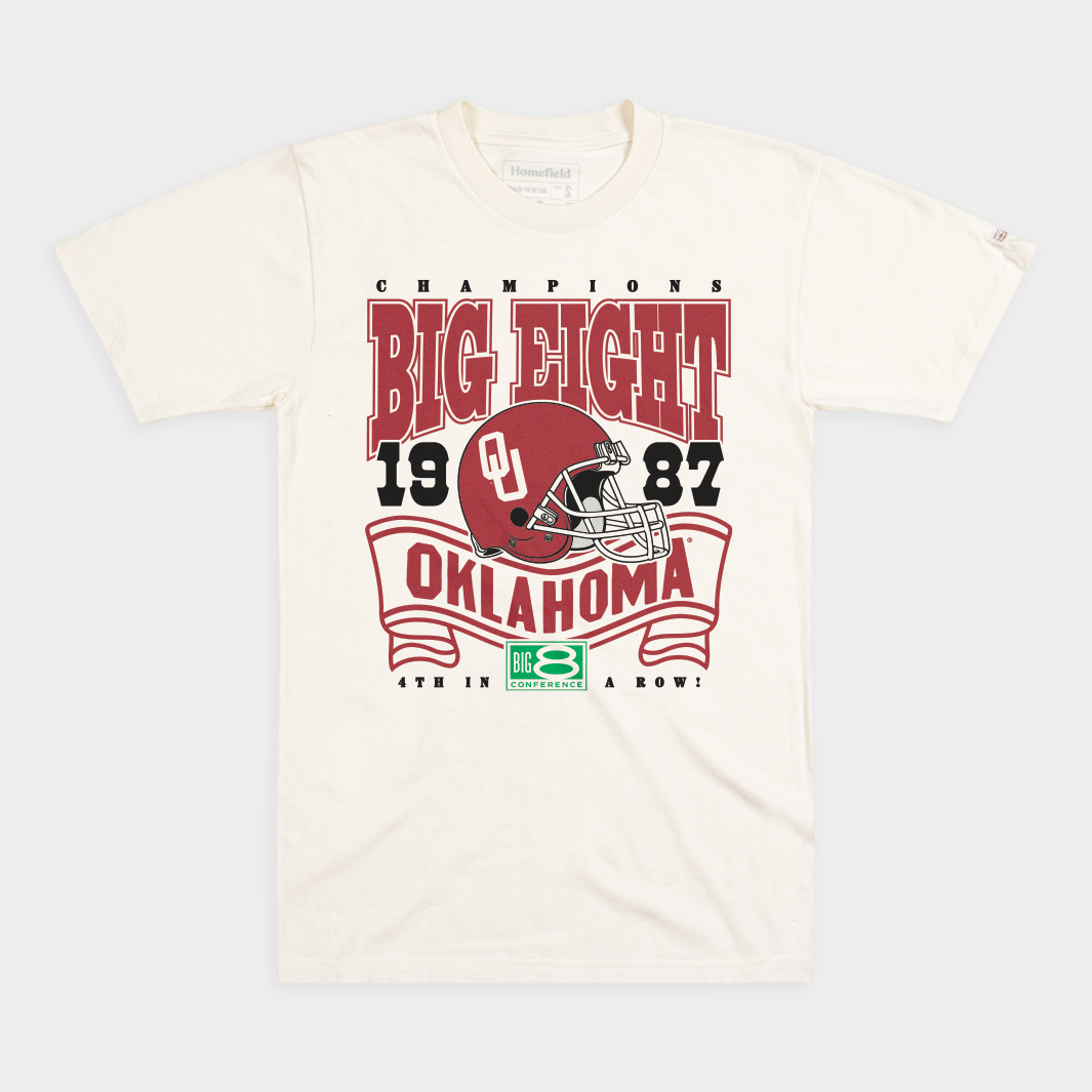 Oklahoma Sooners Football 1987 Big 8 Champs Tee