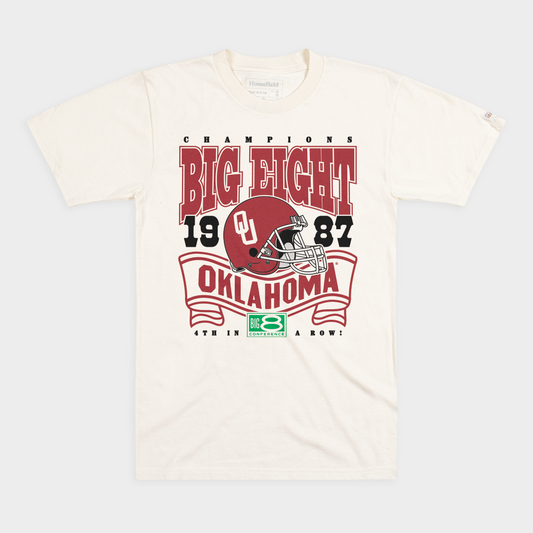 Oklahoma Sooners Football 1987 Big 8 Champs Tee