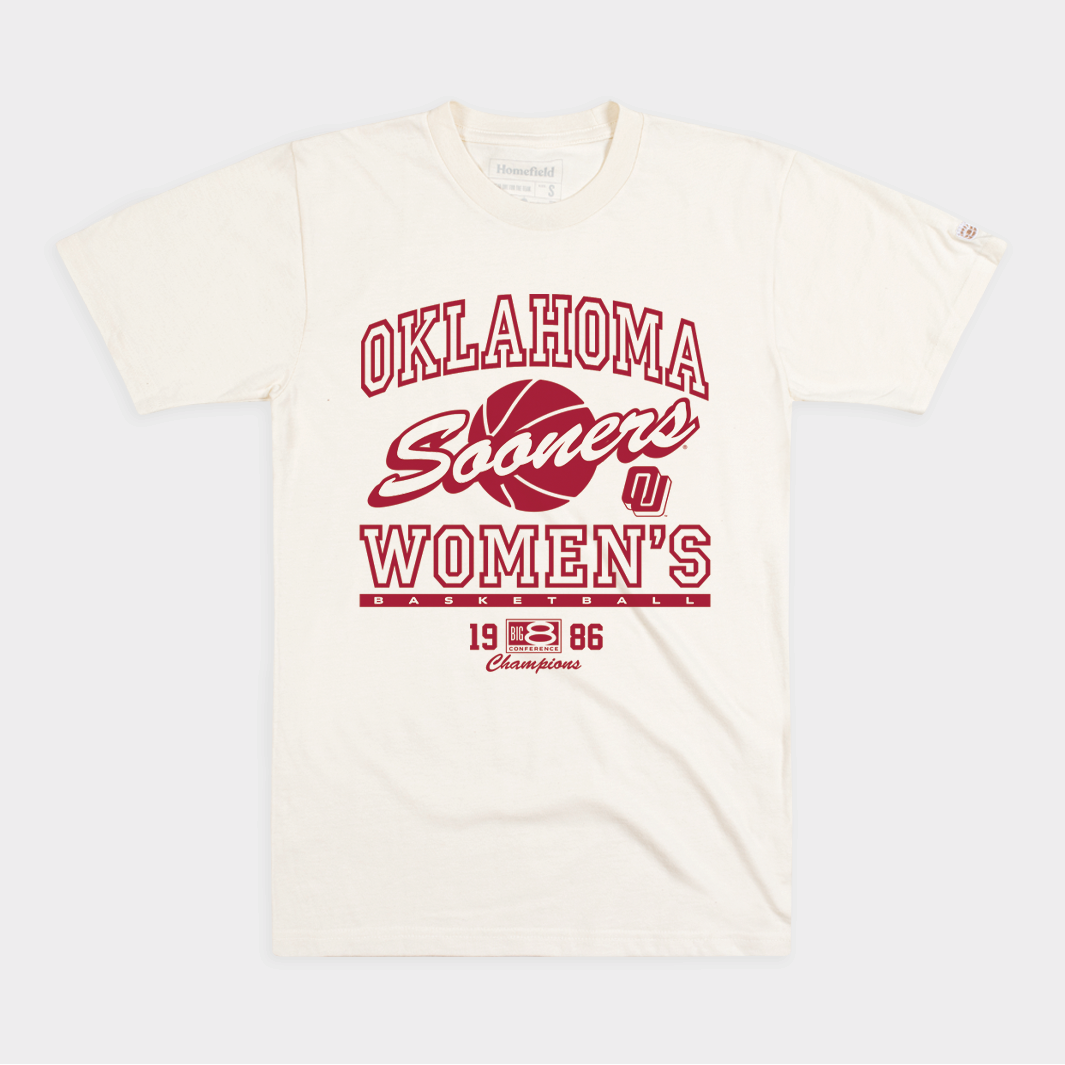 Oklahoma Women's Basketball 1986 Big 8 Champs Tee