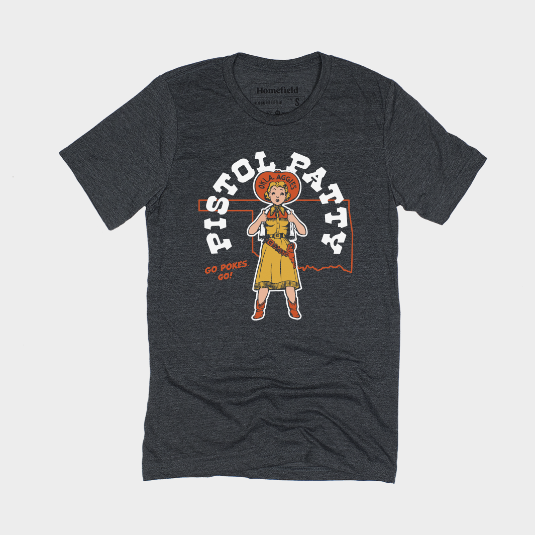 Oklahoma State Vintage Pistol Patty Tee