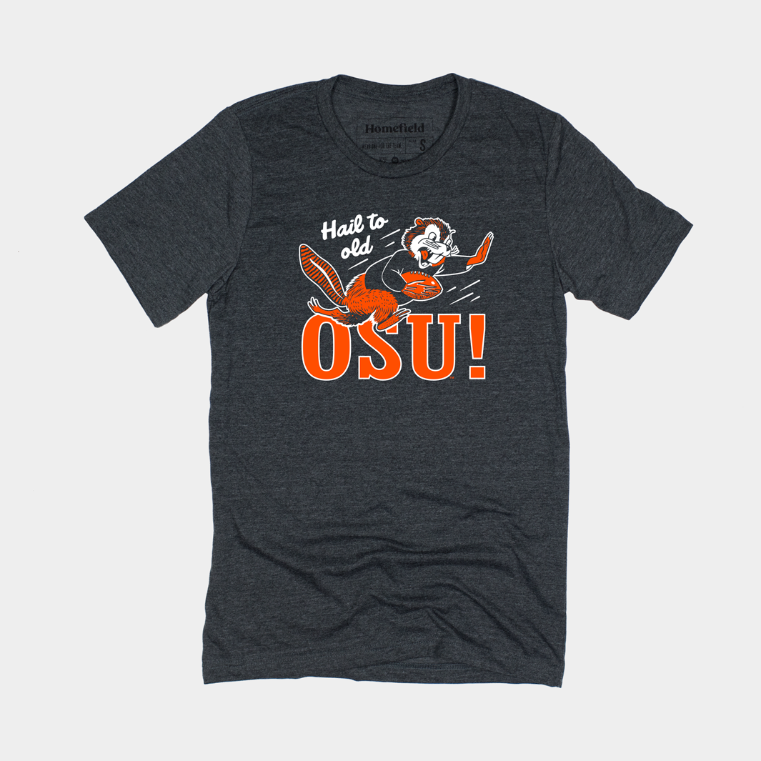 Vintage Hail to Old OSU Football Beaver Tee