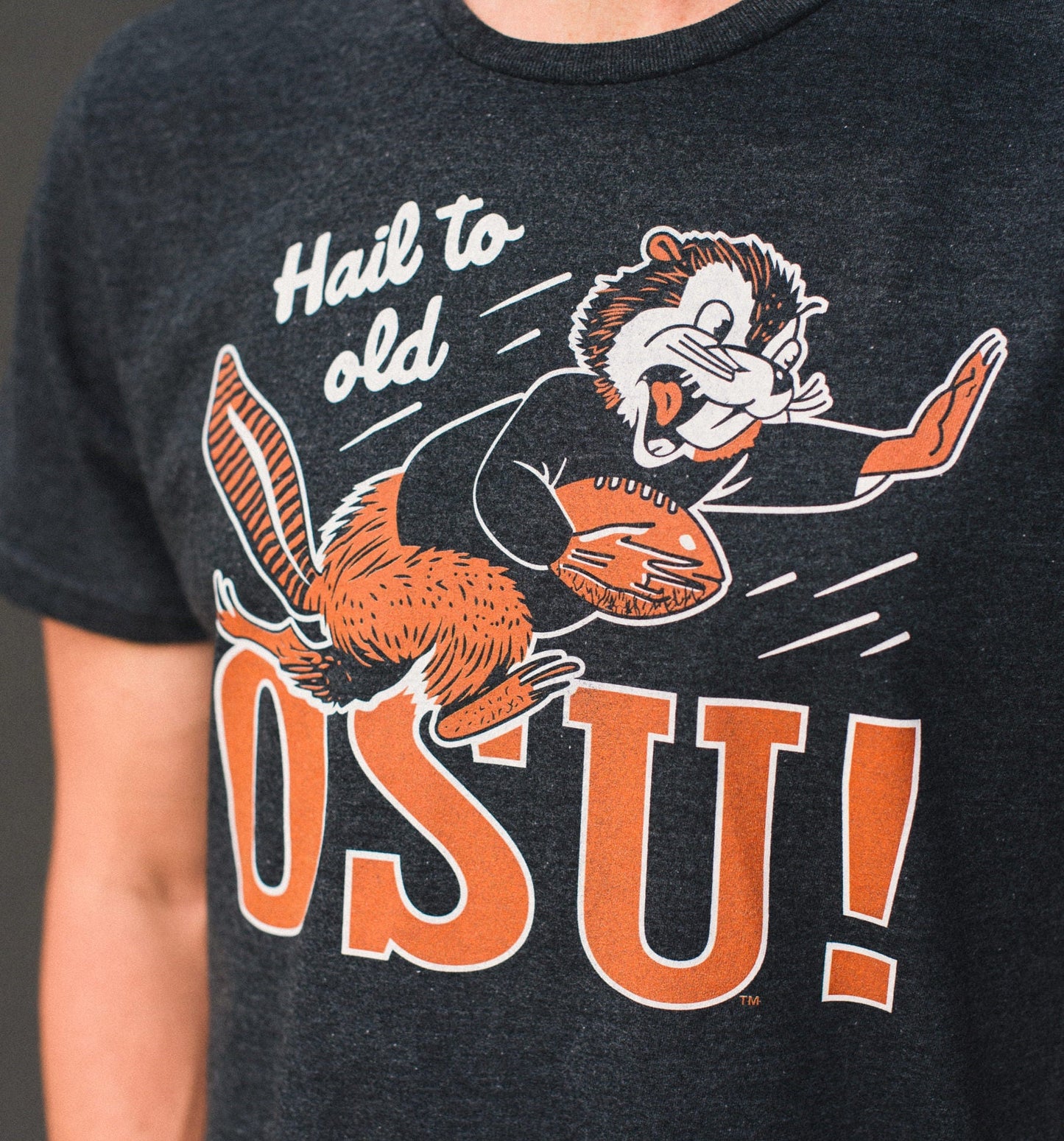 Vintage Hail to Old OSU Football Beaver Tee