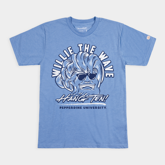 Pepperdine "Hang Ten" Willie the Wave Tee