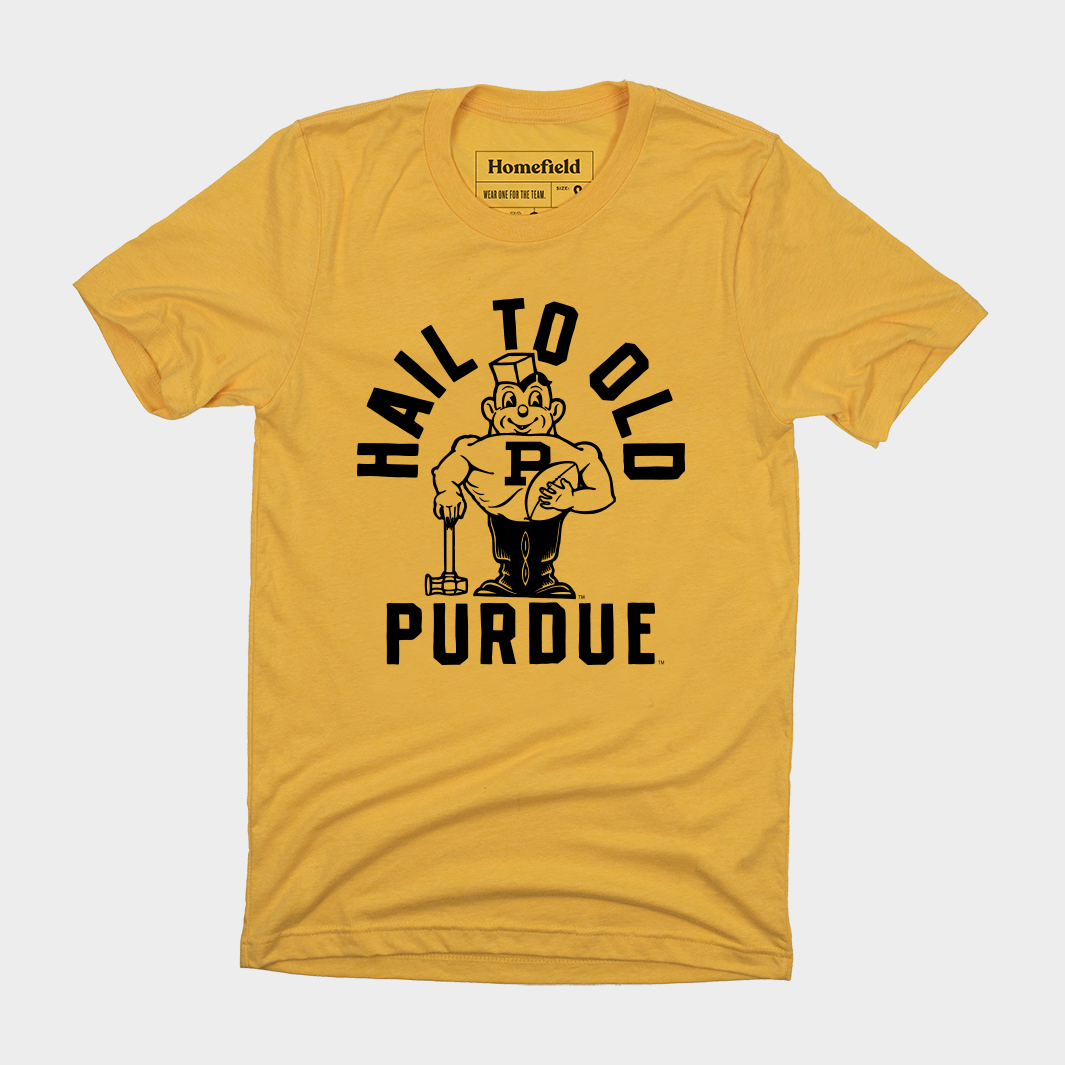 Vintage Hail to Old Purdue Football Tee