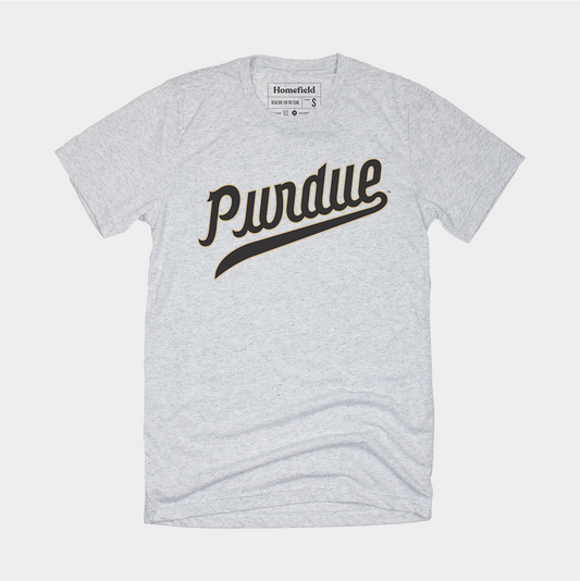Purdue Basketball Script Tee