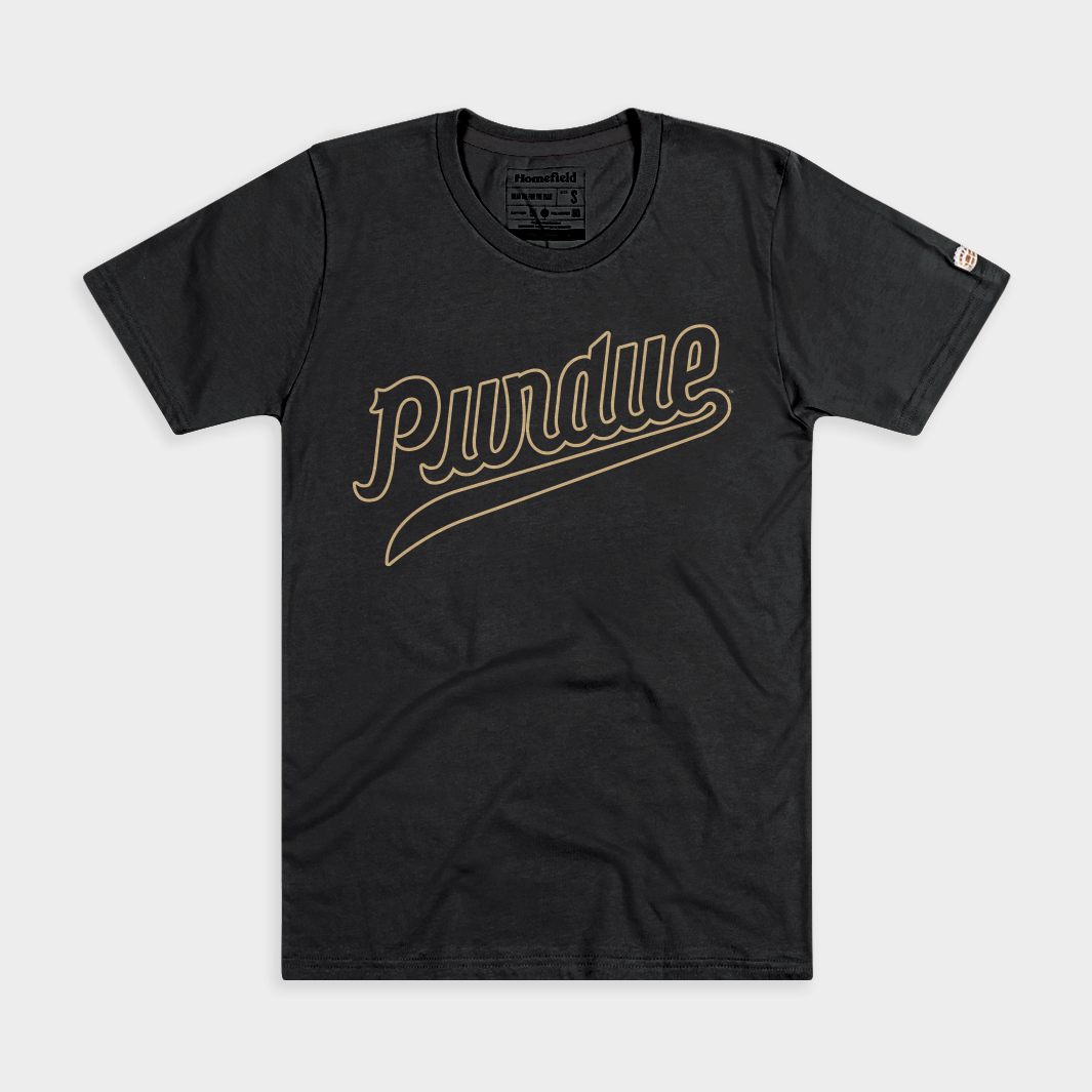 Purdue Boilermakers Classic Script Outline Tee