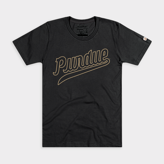 Purdue Boilermakers Classic Script Outline Tee