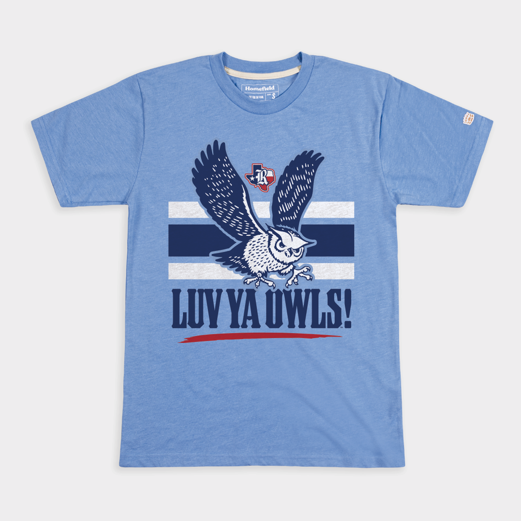 Rice Vintage "Luv Ya Owls!" Football Tee