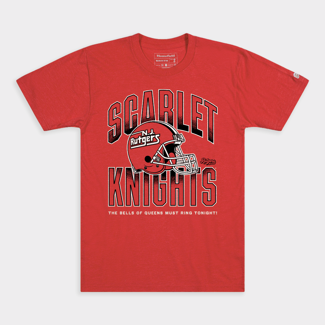 Rutgers Football Retro Logo Helmet Tee