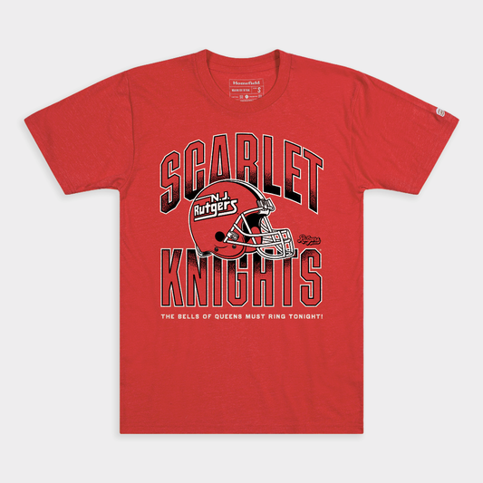Rutgers Football Retro Logo Helmet Tee