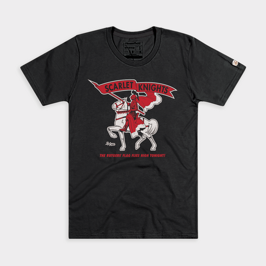 Retro Rutgers "Flag Flies High" Scarlet Knights Tee