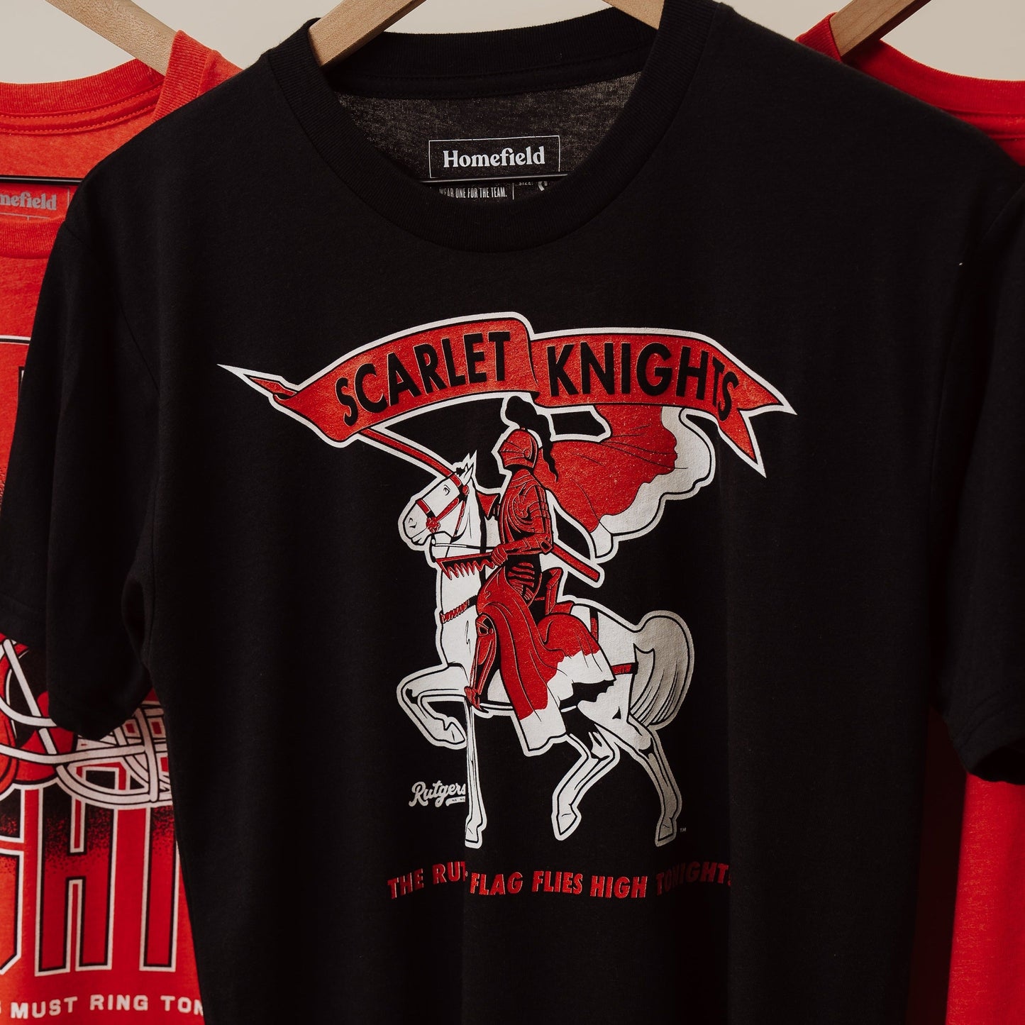 Retro Rutgers "Flag Flies High" Scarlet Knights Tee