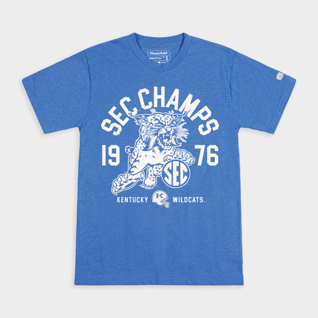 Kentucky Wildcats Football 1976 SEC Champs Tee