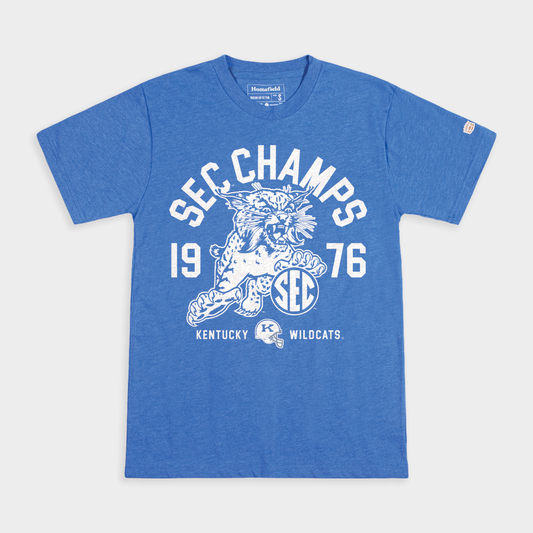 Kentucky Wildcats Football 1976 SEC Champs Tee