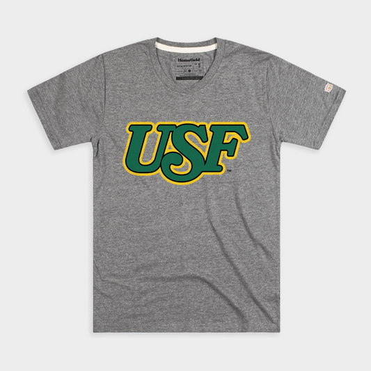 USF Vintage 1980s Logo Tee