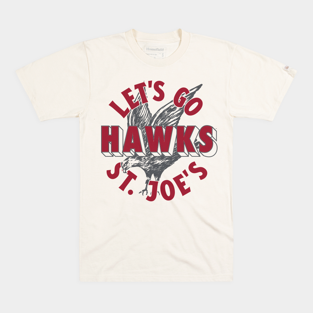 Saint Joseph's "Let's Go Hawks" Vintage Tee