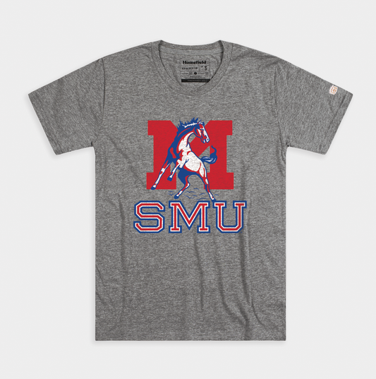 SMU Mustangs Retro Alternate Logo Tee