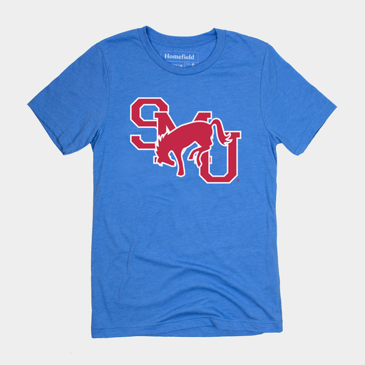 Vintage SMU Mustang Tee (Blue)