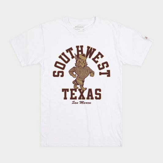 Texas State Southwest Texas Retro Bobcat Tee