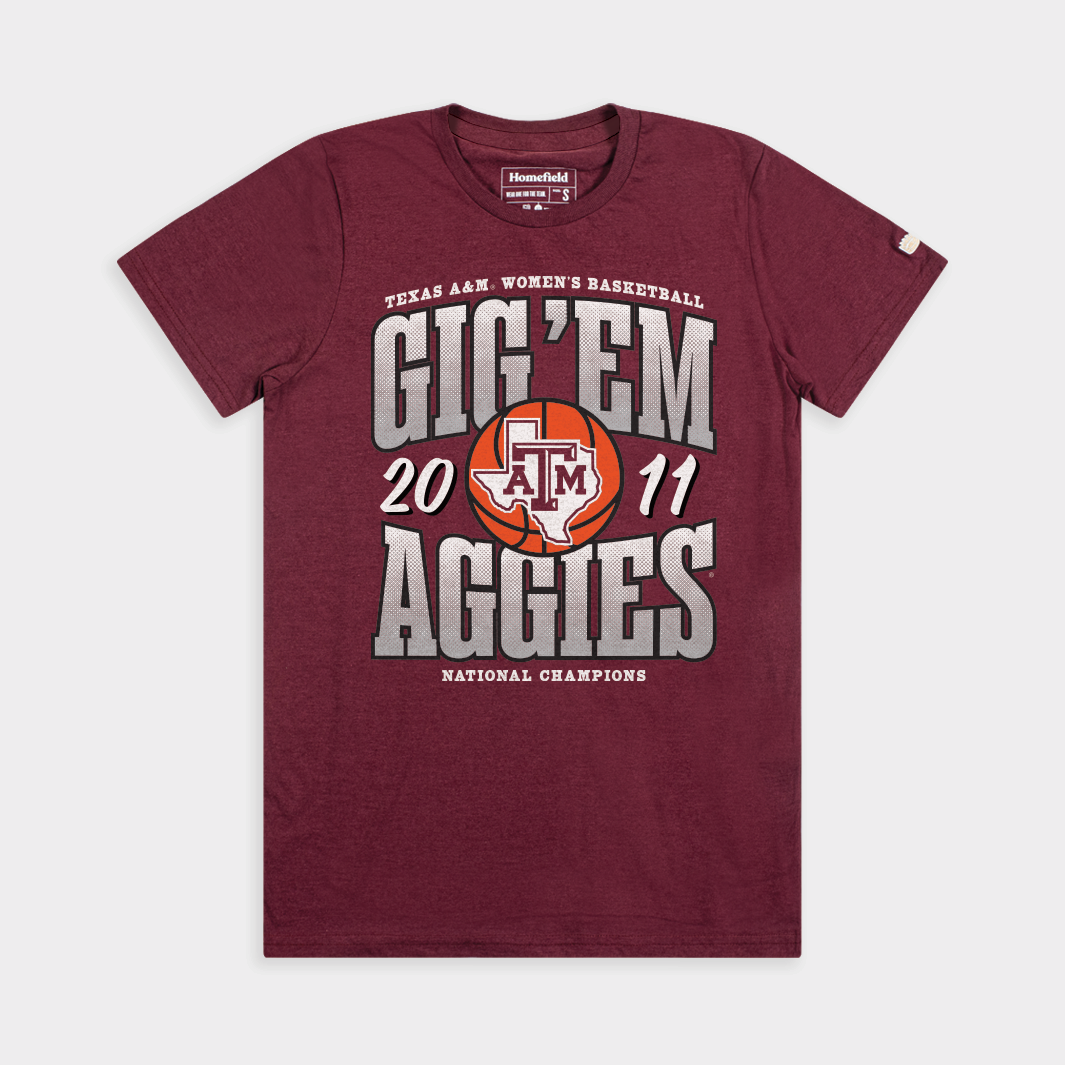 Texas A&M Women's Basketball 2011 National Champs Tee