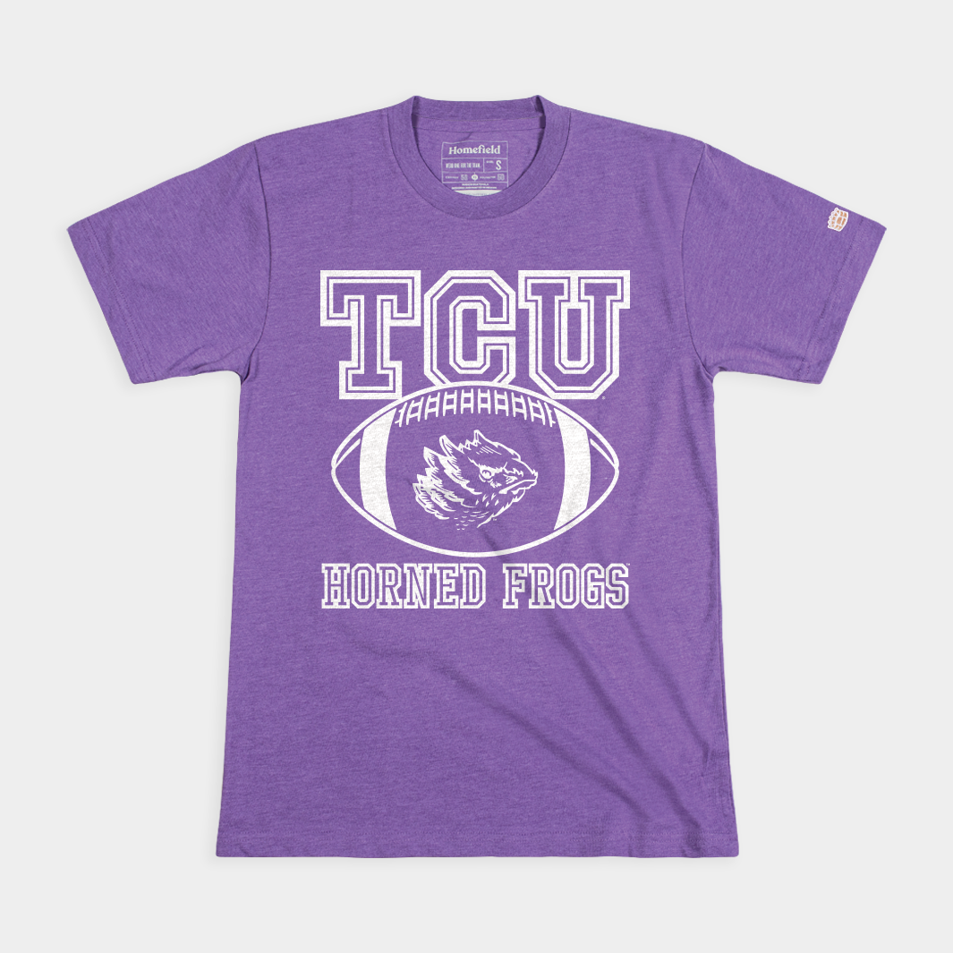 TCU Horned Frogs Retro Football Tee
